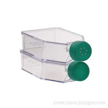Disposable Sterilized Falcon Tissue Cell Culture Flask Filter Caps for Adherent Cells: T25 and T75 Sizes